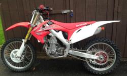 MUST SELL SON NOT RIDING ANYMORE NOT INTERESTED IN ANY TRADES
only 60 hours on bike refreshed top end at 50 hours dump/flush front forks new wipers seals and bushings bought new 1 owner
call shawn @315-521-0458