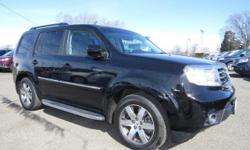 Look at this 2012 Honda Pilot Touring. It has an Automatic transmission and a Gas V6 3.5L/212 engine. This Pilot comes equipped with these options: Instrumentation -inc: corner & backup sensor indicator, digital odometer, (2) digital trip meters, average