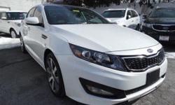 2012 KIA Optima SX with Navigation! Perfect Condition. Navigation, panoramic sunroof, leather, rear camera, bluetooth, satellite radio, power folding mirrors, heated and cooling seats, Infinity sound system and so much more. Yonkers Kia is the largest