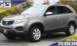 You owe it to yourself to check out this extra clean 2012 Sorento if you are in the market for an SUV. This one has the optional 3rd row seat, and the optional V6 engine. You will love the way this drives and the extra money that you will save buy