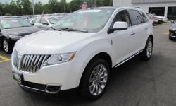 LINCOLN CERTIFIED, ONE OWNER'', LOW MILEAGE,2012' Lincoln MKX All Wheel Drive, 4D Sport Utility, 3.7L V6 Ti-VCT 24V, 6-Speed Automatic with Select-Shift, White Platinum Metallic Tri-Coat, Heated & Cooled Charcoal Black w/Perforated Leather-Trimmed Bucket
