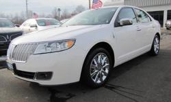 LINCOLN CERTIFIED, ONE OWNER, CLEAN CAR FAX 2012' Lincoln MKZ 4D Sedan, Duratec 3.5L V6 DOHC 24V, 6-Speed Automatic with Select-Shift, All Wheel Drive, White Platinum Metallic Tri-Coat, Dark Charcoal w/Perforated Luxury Heated & Cooled Leather-Trimmed