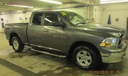 ***CLEAN VEHICLE HISTORY REPORT*** and ***PRICE REDUCED***. Ram 1500 Express Quad Cab, 4D Quad Cab, 4.7L V8 FFV, 4WD, Gray, ABS brakes, Alloy wheels, Compass, Electronic Stability Control, Heated door mirrors, Illuminated entry, Low tire pressure warning,