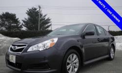 Legacy 2.5i, 4D Sedan, AWD, 100% SAFETY INSPECTED, HEATED SEATS, NEW ENGINE OIL FILTER, NEW WIPER BLADES, ONE OWNER, SERVICE RECORDS AVAILABLE, and TIRE ROTATION. This attractive 2012 Subaru Legacy is the car that you have been looking to get your hands