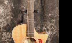 The US Made Taylor 2012 312ce-LTD Spring Limited Edition Koa Grand Auditorium Acoustic-Electric Guitar is available in limited numbers and is a member of the Hawaiian Koa 300 Series for 2012.
Hawaiian Koa occupies rare air among tone-woods, and for good