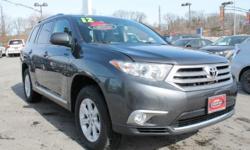 2012 Toyota Highlander 4WD with 35k miles, clean carfax, one owner, automatic, power windows, mirros, door locks and much more. This certified pre-owned vehicle comes with 12-month/12,000-mile Limited Comprehensive Warranty**7-year/100,000-mile Limited