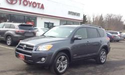 2012 TOYOTA RAV4 SPORT 2.5L 4X4 - 18 INCH PREMIUM ALLOY WHEELS - SUNROOF - POWER WINDOWS - POWER LOCKS - POWER HEATED MIRRORS - USB PORT - BLUETOOTH - CLEAN CARFAX REPORT - ONE OWNER VEHICLE - TOYOTA CERTIFIED VEHICLE - EXCELLENT CONDITION - WELL