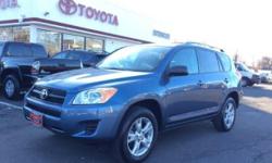 2012 TOYOTA RAV4 4X4 2.5L - EXTERIOR PACIFIC BLUE METALLIC - 17 PREMIUM ALLOY WHEELS - SUNROOF - ROOF RACK - POWER WINDOWS - POWER LOCKS - FULL SIZE SPARE TIRE - ONE OWNER VEHICLE - CLEAN CARFAX REPORT - CERTIFIED - SHOWROOM CONDITION - EXCELLENT VALUE