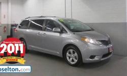 Toyota Certified, 8 PASSENGER SEATING, BOUGHT HERE AND SERVICED HERE!!!!!, And CLEAN VEHICLE HISTORY....NO ACCIDENTS!. In a class by itself! There is no better time than now to buy this outstanding-looking 2012 Toyota Sienna. Toyota Certified Pre-Owned
