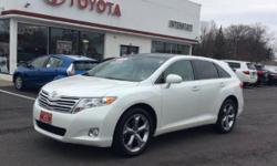 2012 TOYOTA VENZA LIMITED AWD V6 - EXTERIOR BLIZZARD PEARL - INTERIOR IVORY - LEATHER SEATS - 20 ALLOY WHEELS - HID HEADLAMPS - PANORAMIC GLASS SUNROOF - DUAL CLIMATE CONTROL - BACKUP CAMERA - NAVIGATION - SMART KEY - TOW PREP PACKAGE - ONE OWNER - CLEAN