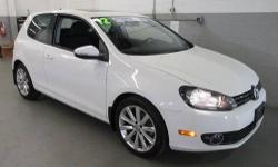 RARE Golf TDI, 2.0L 4-Cylinder Clean Diesel, 6-Speed Automatic with DSG Tiptronic, Candy White, Titan Black Leather Seating Surfaces, a very clean unit, BUY WITH CONFIDENCE***NOT AN AUCTION CAR**, CLEAN VEHICLE HISTORY....NO ACCIDENTS!, FRESH TRADE IN,