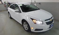 *****CarFax One Owner!****, 1.9% available, BOUGHT HERE AND SERVICED HERE!!, CLEAN VEHICLE HISTORY....NO ACCIDENTS!, GM CERTIFIED, and REMAINDER OF FACTORY WARRANTY.Cruze 1LT, GM Certified, 4D Sedan, ECOTEC 1.4L I4 SMPI DOHC Turbocharged VVT, 6-Speed