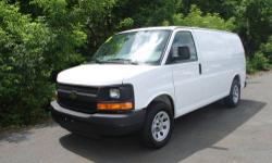 This 1500 Express Cargo van is the perfect size for your small business! It's equipped to work with rear double-door glass, sliding side door, heavy-duty rubber mat, room for 2, am/fm stereo, air conditioning, anti-lock brakes and power train coverage up
