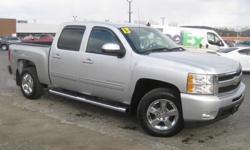 ***CLEAN VEHICLE HISTORY REPORT*** and ***PRICE REDUCED***. Silverado 1500 LTZ, 4D Crew Cab, 6-Speed Automatic Electronic with Overdrive, 4WD, Gray, and Leather. Are you interested in a simply great truck? Then take a look at this hard-working 2013