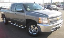 ***CLEAN VEHICLE HISTORY REPORT***, ***ONE OWNER***, ***PRICE REDUCED***, and CHROME 20 INCH WHEELS AND STEP BARS. Silverado 1500 LT, 4D Extended Cab, 4WD, Gray, and Cloth. Are you interested in a simply outstanding truck? Then take a look at this
