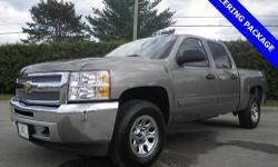 Silverado 1500 LT, 4D Crew Cab, 6-Speed Automatic Electronic with Overdrive, 4WD, 100% SAFETY INSPECTED, NEW AIR FILTER, NEW ENGINE OIL FILTER, ONE OWNER, SERVICE RECORDS AVAILABLE, and TRAILERING PACKAGE. Chevrolet has outdone itself with this reliable