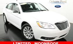 ***#1 MOONROOF***, ***CLEAN CAR FAX***, ***LIMITED***, ***LOW MILES***, ***ONE OWNER***, and ***PRISTINE CONDITION***. Nice car! Won't last long! Who could say no to a truly wonderful car like this good-looking 2013 Chrysler 200? Having had only one