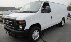 ONE OWNER, 2013' E-250 Commercial, 3D Cargo Van, 4.6L V8 EFI Flex Fuel, 4-Speed Automatic with Overdrive, RWD, Oxford White, Medium Flint w/Vinyl Buckets, Power Group (Power Door Locks, Power Windows, and Remote Keyless Entry w/Panic Alarm), 16 Sport