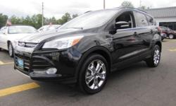""VERY LOW MILEAGE"", ""FORD CERTIFIED"" 2013' FORD ESCAPE SEL, 302A Package, 4 Wheel drive, 4D Sport Utility, EcoBoost 1.6L I4 DGI DOHC Turbocharged VCT, 6-Speed Automatic,Tuxedo Black, Charcoal Black w/Heated Full Leather-Trimmed Sport Style Buckets,