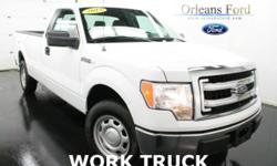 ***WORK TRUCK***, ***8' BOX***, ***POWER WINDOWS AND LOCKS***, ***5.0L V8***, ***DAYTIME RUNNING LIGHTS***, ***CLEAN ONE OWNER CARFAX***, and ***CLOTH INTERIOR***. Ford has outdone itself with this wonderful 2013 Ford F-150. It just doesn't get any better