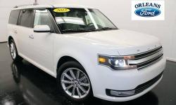 ***ALL WHEEL DRIVE***, ***CLEAN CAR FAX***, ***LIMITED***, ***NAVIGATION***, ***ONE OWNER***, ***REMOTE START***, ***SONY AUDIO***, and ***WHITE SUEDE***. You are looking at an absolutely ravishing 2013 Ford Flex that is ready and waiting to pamper your