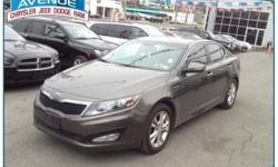 NO HIDDEN FEES!! CLEAN CARFAX!! ONE OWNER!! LOW MILEAGE!! FACTORY WARRANTY!! GREAT GAS MILEAGE!! Contact Central Avenue Chrysler today for information on dozens of vehicles like this 2013 Kia Optima EX. With the CARFAX Buyback Guarantee, this pre-owned