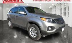 1 owner, clean carfax** MINT** Sorento LX with a 3.5L, V6 engine. 3rd row seats, bluetooth, rear camera, satellite radio and so much more. Yonkers Kia is the largest volume Kia dealership in the Tri-State area. We've achieved this by making sure all our