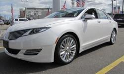 LINCOLN CERTIFIED, ONE OWNER, CLEAN CAR FAX 2013' Lincoln MKZ 4D Sedan, EcoBoost 2.0L I4 GTDi DOHC Turbocharged VCT, 6-Speed Automatic with Select-Shift, All Wheel Drive, White Platinum Metallic Tri-Coat, Charcoal Black w/Heated & Cooled Perforated