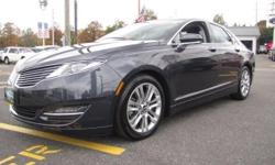 ""LINCOLN CERTIFIED"", ""ONE OWNER'', Lincoln MKZ, 4D Sedan, EcoBoost 2.0L I4 GTDi DOHC Turbocharged VCT, 6-Speed Automatic with Select-Shift, Front wheel drive, Smoked Quartz Metallic Tinted Clearcoat, Charcoal Black w/Heated & Cooled Perforated Leather