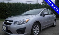 Impreza 2.0i Premium, 4D Sedan, CVT Lineartronic, AWD, 1 OWNER CLEAN AUTOCHECK, 100% SAFETY INSPECTED, 16' x 6.5JJ Silver Finish Aluminum Alloy Wheels, ABS brakes, Electronic Stability Control, Heated Front Seats, HEATED SEATS, Illuminated entry, Low tire
