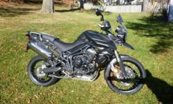 For Sale $9,500 *
2013 Triumph Tiger 800 XC
5679 miles
Matte green
ABS
Original owner bought new from Jack Trebour in Ledgewood, NJ.
Remainder of two year transferable warranty.
Over $1550 in extras on the bike:
- SW Motech top rack
- Coocase top case
?