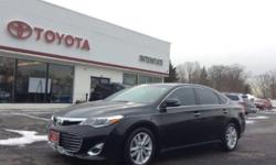 2013 TOYOTA AVALON XLE 3.5L - 17 PREMIUM ALLOY WHEELS - LEATHER - SMART KEY - DISPLAY AUDIO WITH 6.1 TOUCH SCREEN - REAR CLIMATE CONTROLS WITH REAR HEATED SEATS - ONE OWNER - CLEAN CARFAX REPORT - CERTIFIED - EXCELLENT CONDITION - PRICED TO SELL
Our