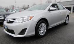 ONE OWNER, LOW MILEAGE, CLEAN CAR FAX, 2013' Toyota Camry LE, 4D Sedan, 2.5L I4 SMPI DOHC, 6-Speed Automatic, FWD, Classic Silver Metallic, Light Gray w/Fabric Seat Trim, 6.5J x 16 Steel Wheels w/Covers, ABS brakes, Brake assist, Electronic Stability