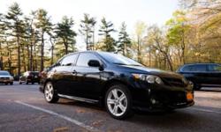 For sale is very clean Toyota Corolla S. The car has a clean title, no accidents, service according to the factory schedule. Black interior, sunroof and navigation. No pets were ever transported, no smoking environment. The car was used mostly in upstate