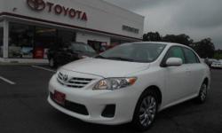 2013 TOYOTA COROLLA LE - EXTERIOR WHITE - GAS SAVER - CERTIFIED - PRICE TO SELL
Our Location is: Interstate Toyota Scion - 411 Route 59, Monsey, NY, 10952
Disclaimer: All vehicles subject to prior sale. We reserve the right to make changes without notice,