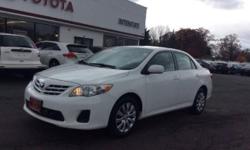 2013 TOYOTA COROLLA LE - EXTERIOR WHITE - POWER WINDOWS - POWER LOCKS - 16 STEEL WHEELS - ONE OWNER - SHOWROOM CONDITION - TOYOTA CERTIFIED - PRICE TO SELL
Our Location is: Interstate Toyota Scion - 411 Route 59, Monsey, NY, 10952
Disclaimer: All vehicles