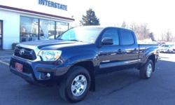 2013 TOYOTA TACOMA DOUBLE CAB 4X4 V6 LONG BED - EXTERIOR NAUTICAL BLUE METALLIC - 16 PREMIUM ALLOY WHEELS - BACKUP CAMERA - SR5 PACKAGE - TOW PACKAGE - CERTIFIED - SHOWROOM CONDITION - PRICED TO SELL
Our Location is: Interstate Toyota Scion - 411 Route