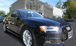 AUDI CERTIFIED PRE-OWNED, One Owner, Carfax Certified 2014 Audi A4 Quattro with the following options, Premium Plus Package, Convenience Package, Audi MMI Navigation Plus Package, Backup Camera, Audi Advanced Key, Audi Connect for Online Services, Audi