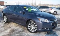 Stability and traction control put you in control. Vehicle stability control stands on solid ground. Be the talk of the town when you and your loved ones roll down the street in this terrific 2014 Chevrolet Malibu. This fantastic Malibu is the car with