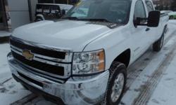 ***CLEAN VEHICLE HISTORY REPORT***, ***ONE OWNER***, ***PRICE REDUCED***, and ALLOY WHEELS. Silverado 3500HD LT, 4D Crew Cab, 6-Speed Automatic with Overdrive, 4WD, White, and Cloth. Just think of all the work you can get done once you are riding off in