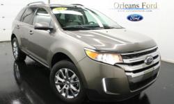 ***LIMITED***, ***ALL WHEEL DRIVE***, ***DAYTIME RUNNING LIGHTS***, ***SYNC***, ***HEATED LEATHER***, ***POWER SEAT***, and ***CLEAN ONE OWNER CARFAX***. Your quest for a gently used SUV is over. This beautiful 2014 Ford Edge has only had one previous
