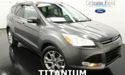 ***#1 TITANIUM***, ***2.0L ECOBOOST***, ***CLEAN CAR FAX***, ***HD RADIO***, ***HEATED LEATHER***, ***MY FORD TOUCH***, and ***ONE OWNER***. Do you want it all, especially superb fuel economy? Well, with this charming 2014 Ford Escape, you are going to