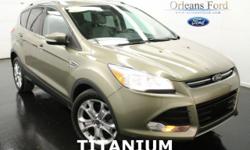 ***#1 TITANIUM***, ***2.0L ECOBOOST***, ***CLEAN CAR FAX***, ***LEATHER***, ***MY FORD TOUCH***, ***ONE OWNER***, and ***REAR VIEW CAMERA***. Turbo! Thank you for taking the time to look at this gorgeous 2014 Ford Escape. This SUV is fuel efficient, so