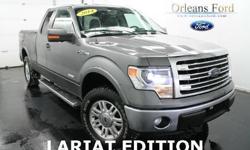 ***LARIAT***, ***NAVIGATION***, ***MOONROOF***, ***SONY SOUND SYSTEM***, ***HEATED COOLED SEATS***, ***OFF ROAD PKG***, and ***CLEAN ONE OWNER CARFAX***. Your quest for a gently used truck is over. This attractive 2014 Ford F-150 has only had one previous