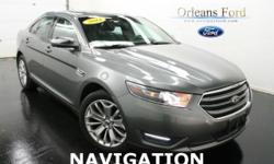 ***NAVIGATION***, ***LIMITED***, ***HEATED COOLED LEATHER***, ***LOW MILES***, ***DAYTIME RUNNING LIGHTS***, and ***CLEAN ONE OWNER CARFAX***. If you've been hunting for the perfect 2014 Ford Taurus, well stop your search right here. This is the handsome,