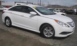 ***CLEAN VEHICLE HISTORY REPORT***, ***ONE OWNER***, and ***PRICE REDUCED***. Sonata GLS, 4-Cylinder, 6-Speed Automatic with Shiftronic, and White. Are you still driving around that old thing? Come on down today and get into this beautiful-looking 2014