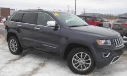 ***CLEAN VEHICLE HISTORY REPORT***, ***ONE OWNER***, and ***PRICE REDUCED***. Grand Cherokee Limited, 3.6L V6 Flex Fuel 24V VVT, 4WD, and Blue. This 2014 Grand Cherokee is for Jeep fans looking everywhere for that perfect SUV. Don't get stuck in the