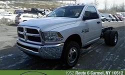 Safety equipment includes: ABS Traction control Passenger Airbag Stability control Dusk sensing headlights...Other features include: Air conditioning Cruise control Tilt steering wheel 6.7 liter inline 6 cylinder engine 4x4...This fabulous 2014 RAM 3500