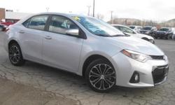 ***CLEAN VEHICLE HISTORY REPORT***, ***ONE OWNER***, and ***PRICE REDUCED***. Corolla S, 1.8L I4 DOHC, CVT, and Gray. When was the last time you smiled as you turned the ignition key? Feel it again with this beautiful 2014 Toyota Corolla. Cute Vehicle