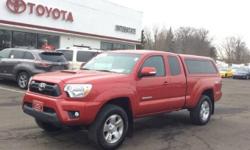 2014 TOYOTA TACOMA 4X4 ACCESS CAB V6 - EXTERIOR COLOR BARCELONA RED - TRD SPORT EXTRA VALUE PACKAGE - 17 ALLOY WHEELS - HOOD SCOOP - FOG LAMPS - V6 TOW PACKAGE - ENTUNE AUDIO PLUS PACKAGE - BLUETOOTH - USB PORT - VERY LOW MILES ONLY 10145 - SHOWROOM